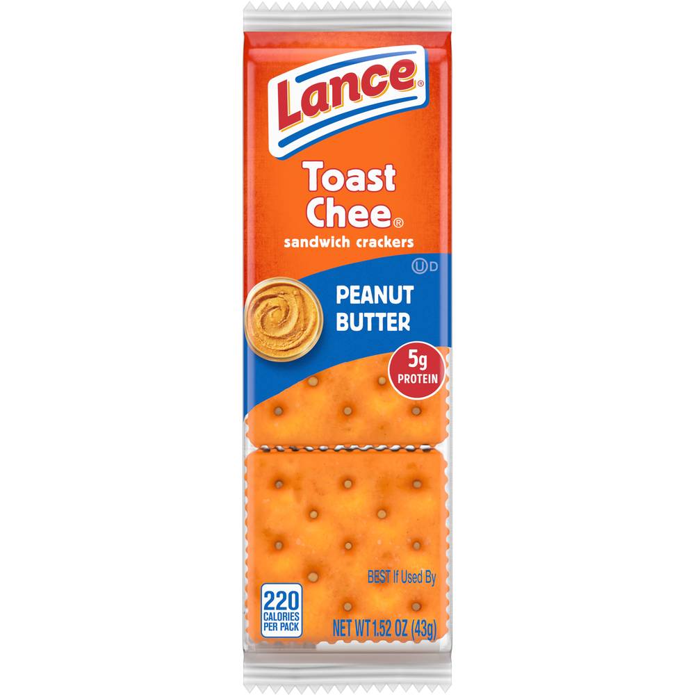 Lance Toast Chee Toast Chee Peanut Butter Sandwich Crackers (1.5 oz)