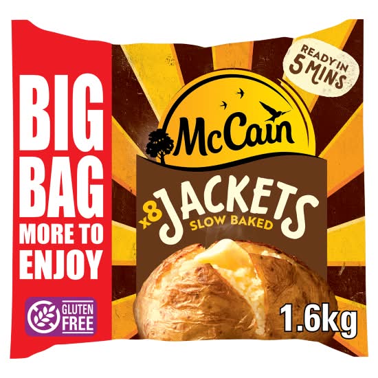 McCain Slow Baked Jacket Potatoes (1.6kg)