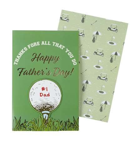 Father's Day Card Golf Dad