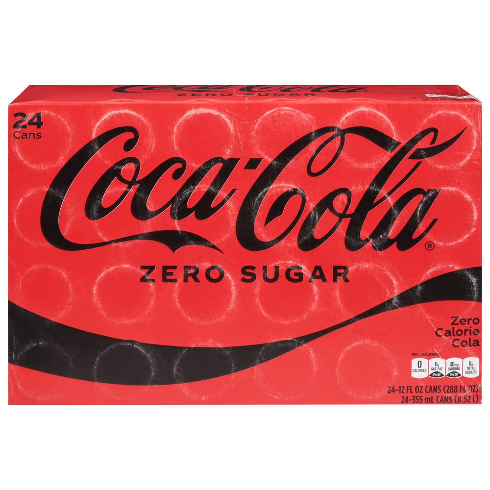 Coca-Cola Zero Sugar Soda (24 x 12 fl oz)