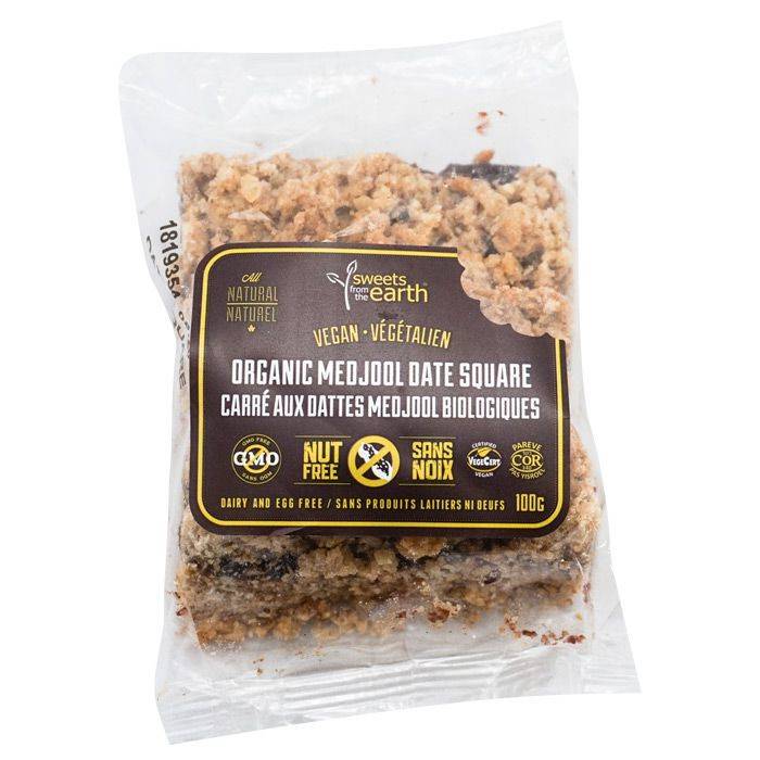 Sweets From the Earth Organic Medjool Date Square (100g)