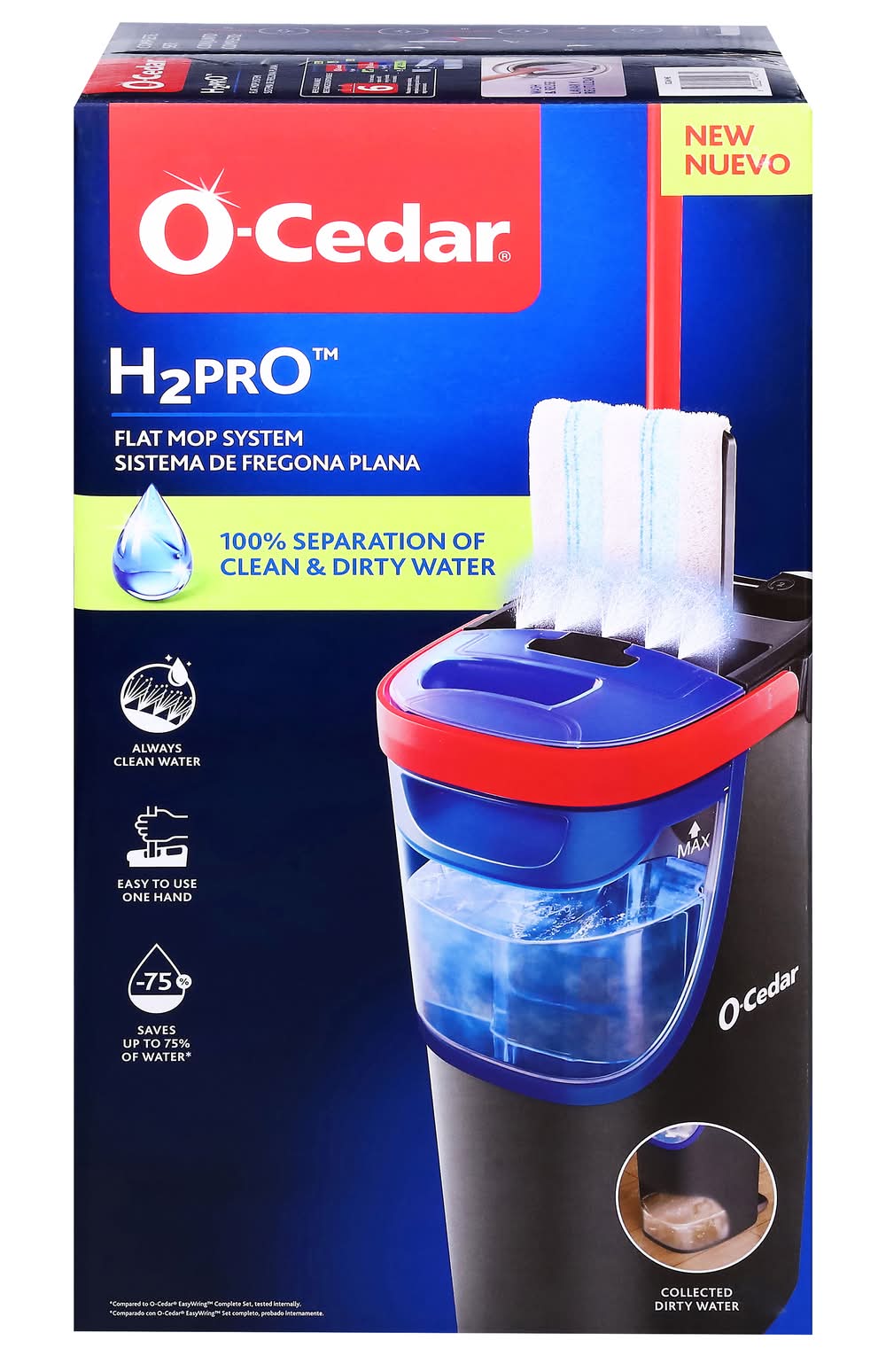 O-Cedar H2pro Microfiber Flat Mop System