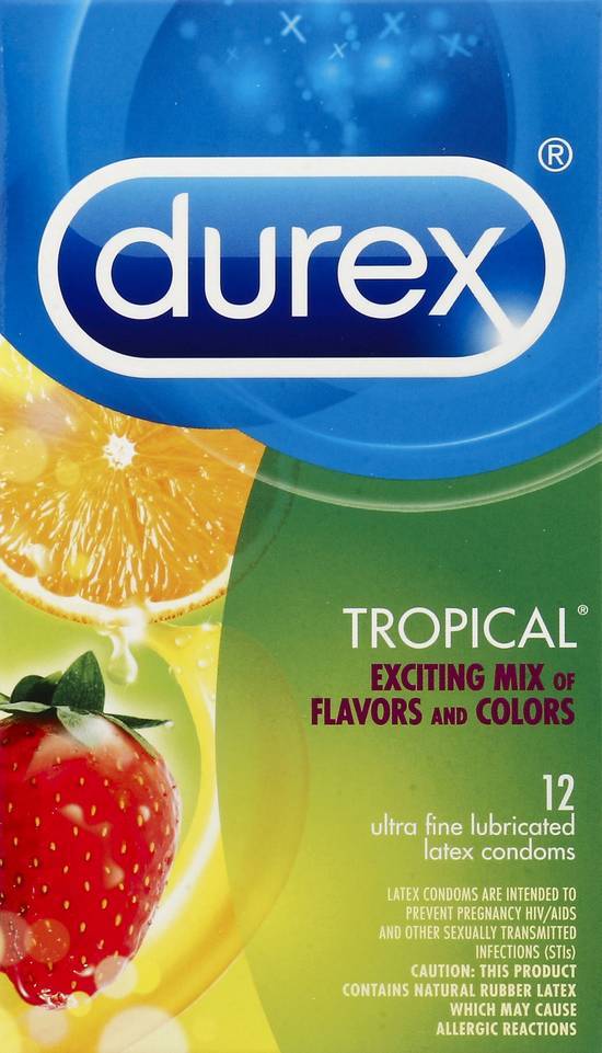 Durex Latex Lubricated Condoms (12 ct)