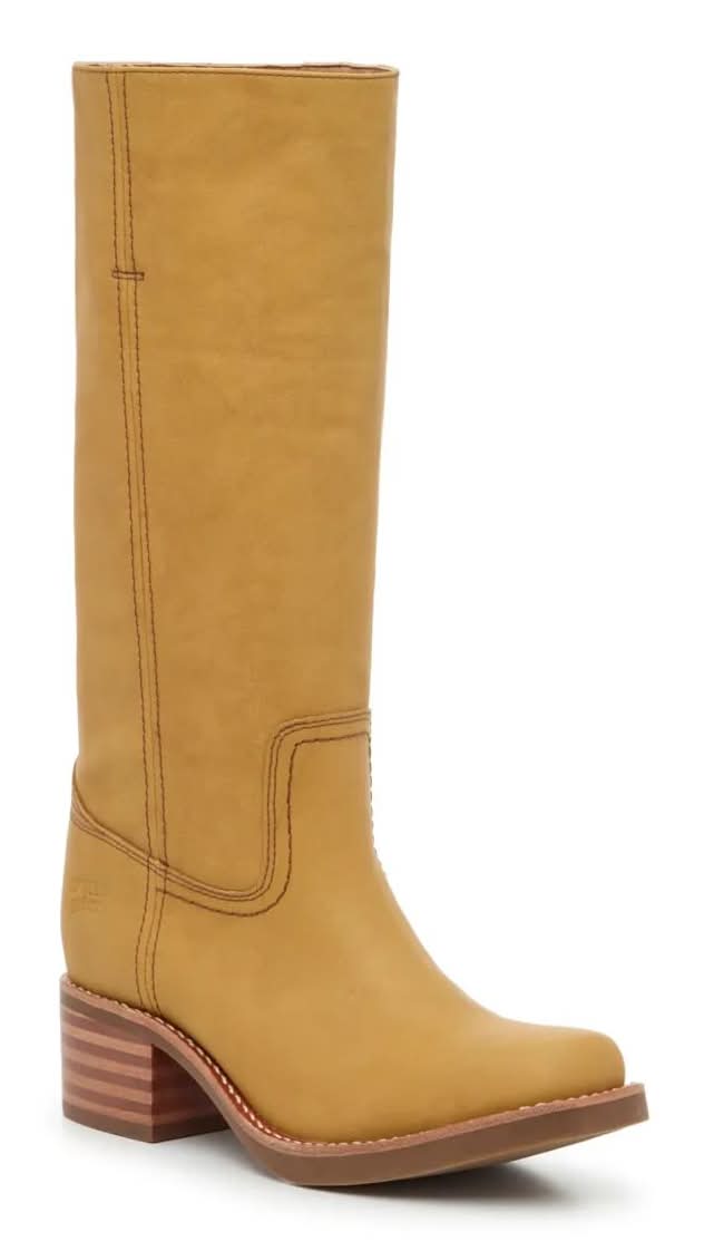 Frye & Co. Miranda Western Boot (Banana Yellow Medium Width, Standard Calf - 9)