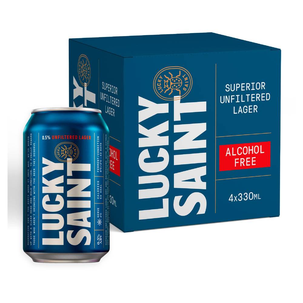 Lucky Saint Alcohol Free Lager 4x330ml