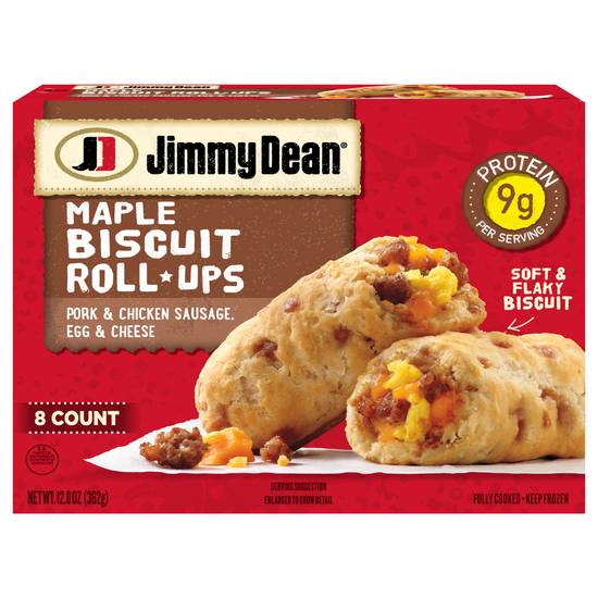 Jimmy Dean Sausage Egg Cheese Maple Biscuit Rollups ( 8 ct )