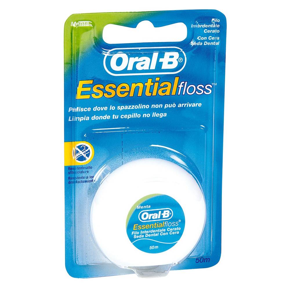 Seda dental ORAL B cera/menta 50m 1 ud