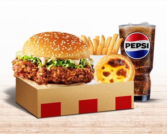 青花椒香麻咔啦雞腿堡絕配餐(辣) Green Pepper Zinger Variety Combo