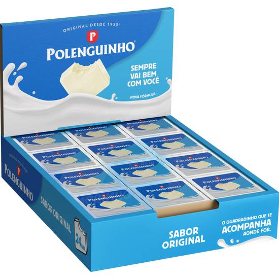 Polenguinho pack de queijo processado original (24 un, 17 g)