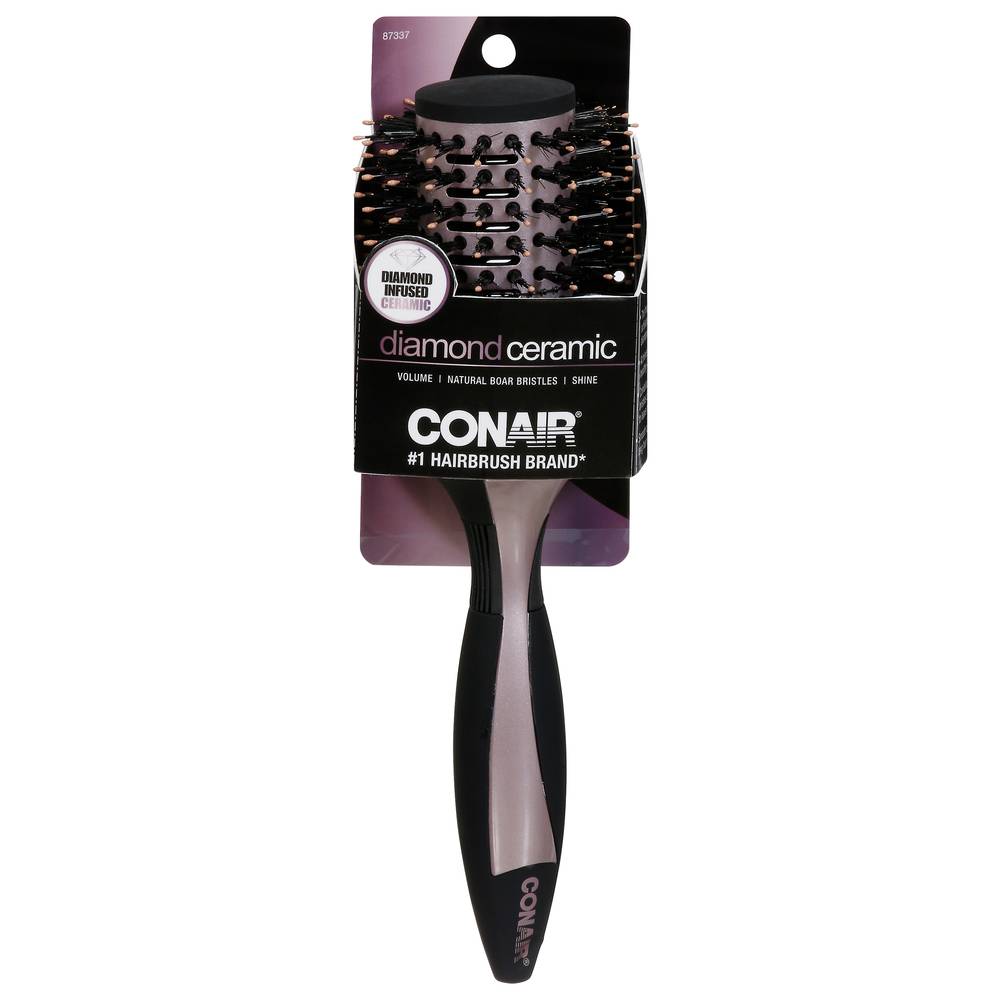 Conair Diamond Ceramic Vented Round Brush (159 g)