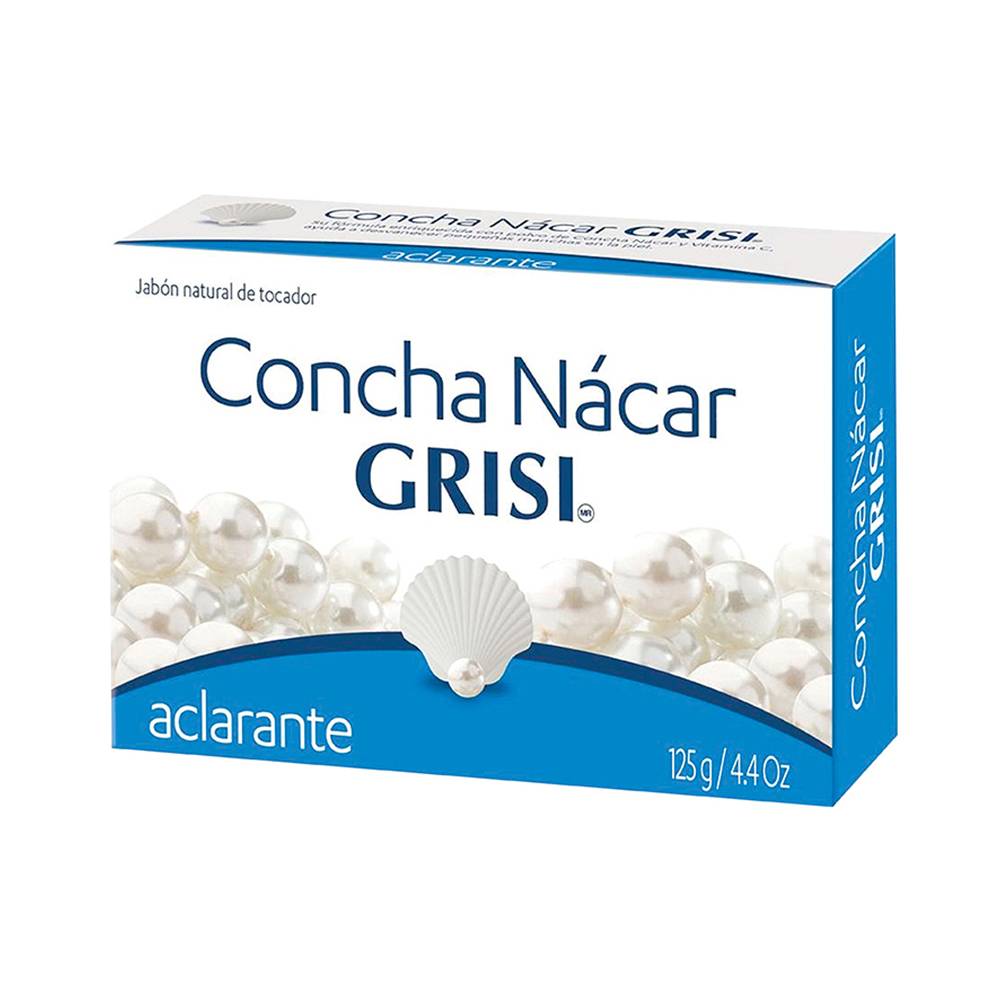 Grisi jabón de tocador concha nácar aclarante (barra 125 g)