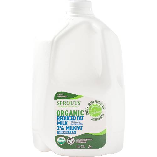 Sprouts Organic 2% Reduced Fat Milk
