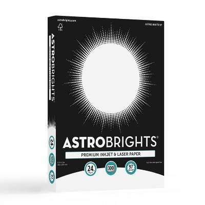 Astrobrights Premium Inkjet and Laser Printer Paper, 8.5x11 Inch, White (300 ct)