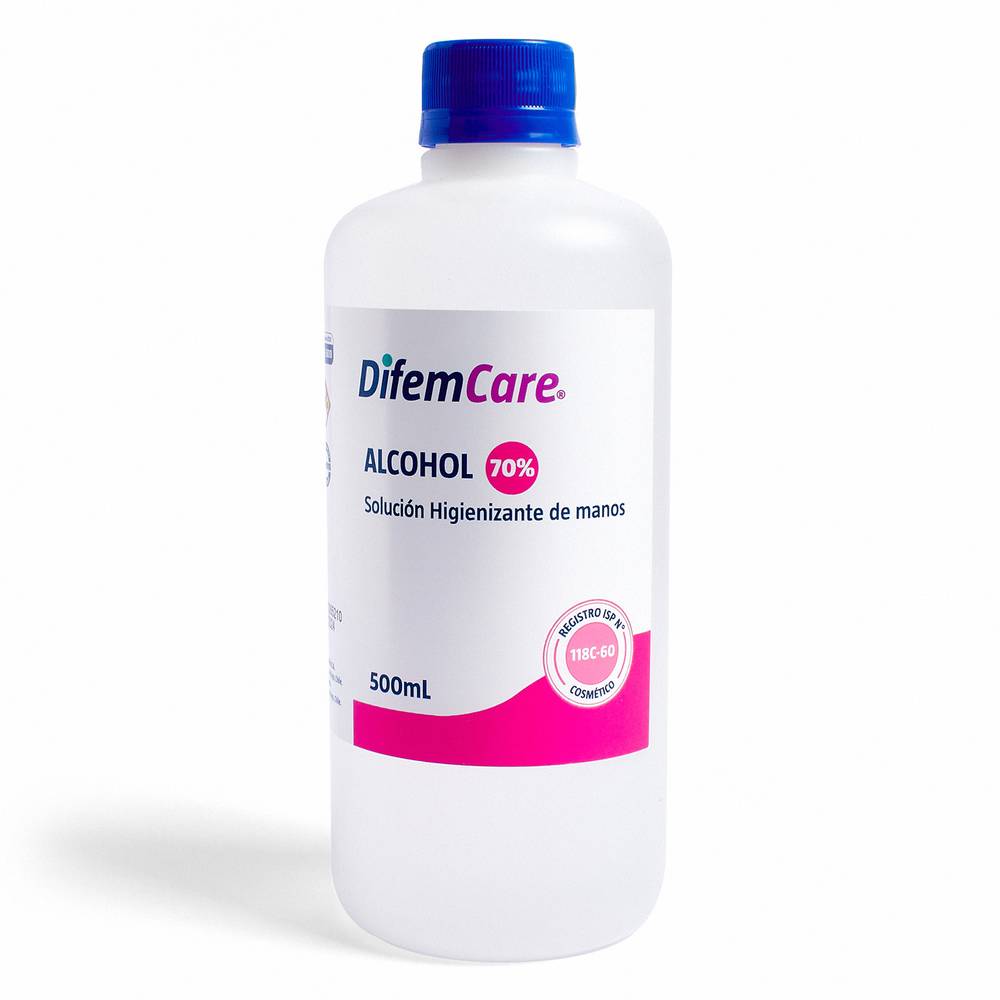 Difem pharma alcohol 70% higienizante de manos (500 ml)