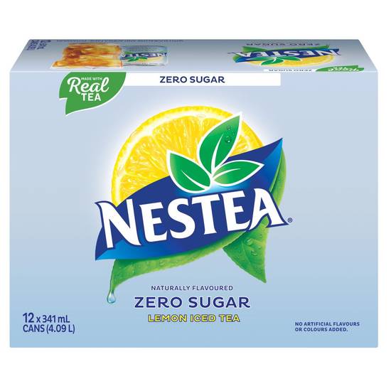 Nestea · Zero sugar lemon iced tea - NESTEAMD Zéro sucre, emballage de 12canettes de 341mL