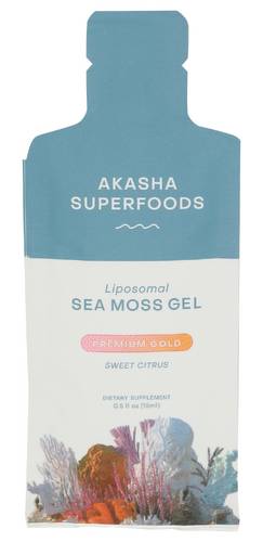 Akasha Superfoods Sweet Citrus Liposomal Sea Moss Gel