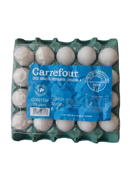 Ovos Brancos Carrefour 20 Unidades