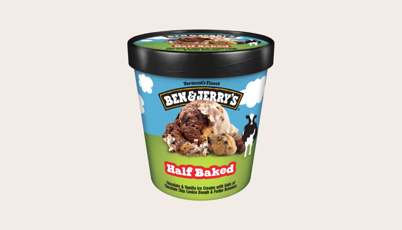 B&J Half Baked Ice Cream Pint