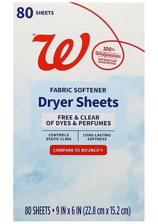 Complete Home Fabric Softening Dryer Sheets, 9 In x 6 In (80 ct)