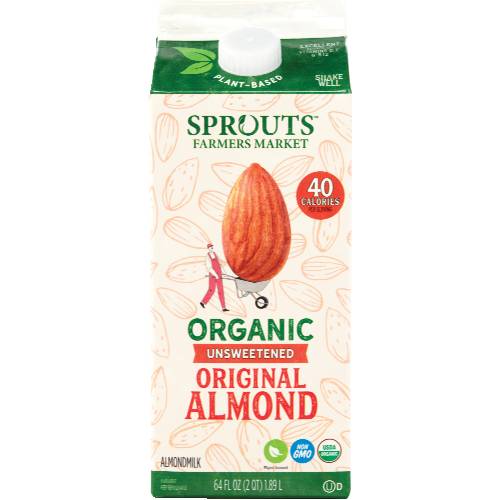 Sprouts Organic Unsweetened Original Almond Milk