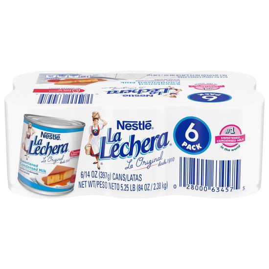 La Lechera Nestlé Sweetened Condensed Milk (6 ct)