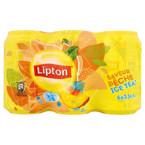 Lipton ice tea saveur pêche 6 x 33 cl