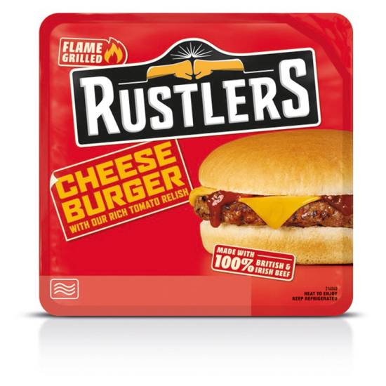 Rustlers Cheese Burger With Our Rich Tomato Relish (162g)