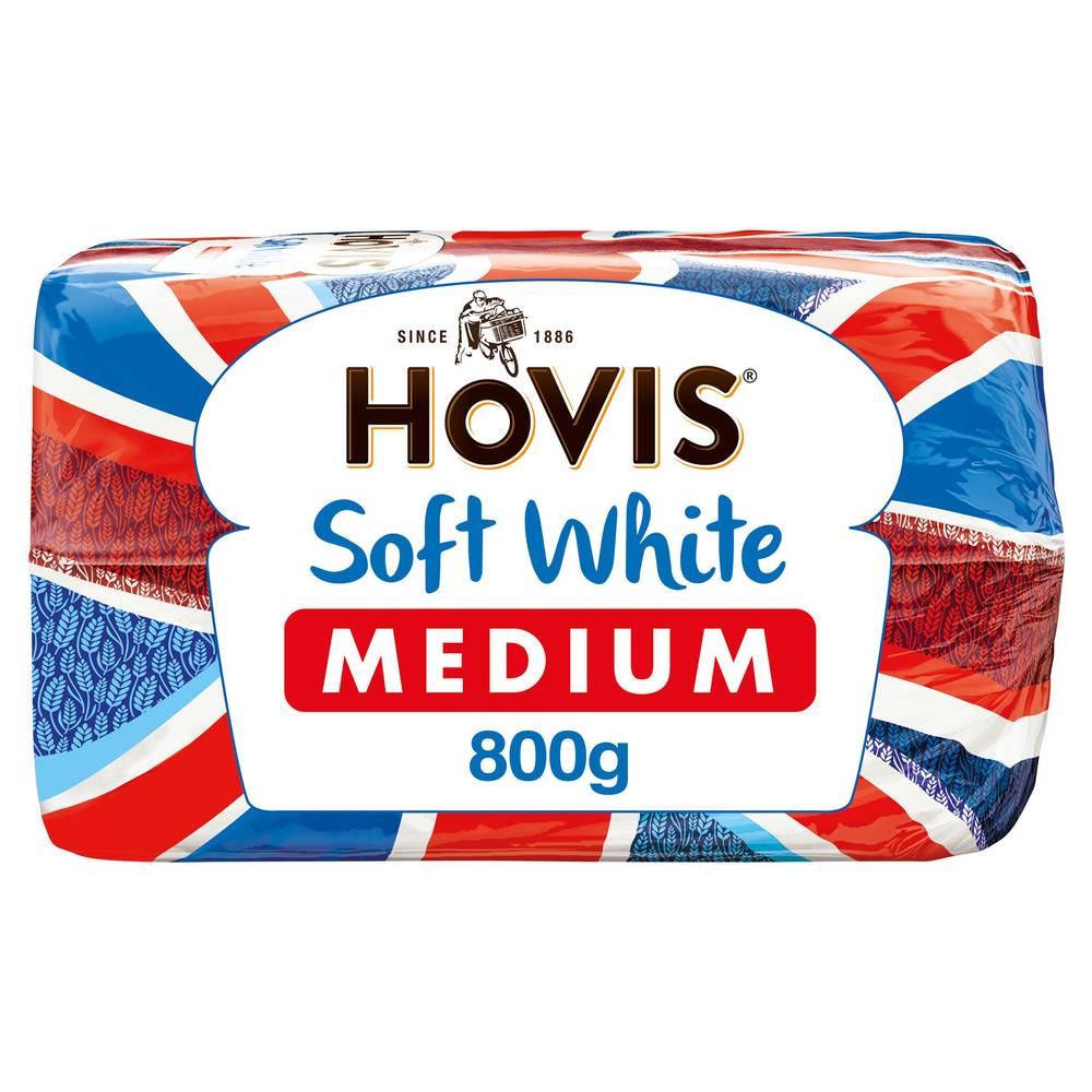 Hovis Soft Medium Sliced White Bread 800g