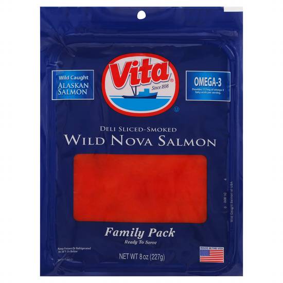 Vita Deli Sliced-Smoked Wild Nova Salmon Family pack