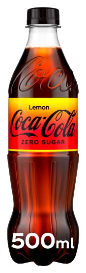 Coca-Cola Lemon, Zero Sugar Flavored Soda (500ml)