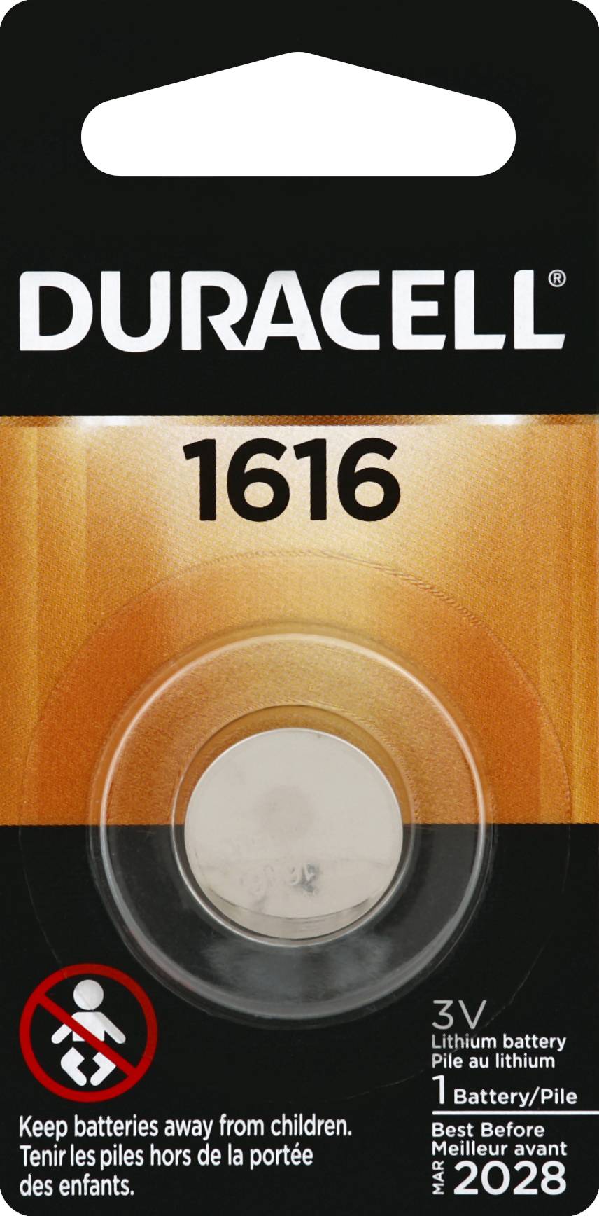 Duracell Lithium Battery 1616