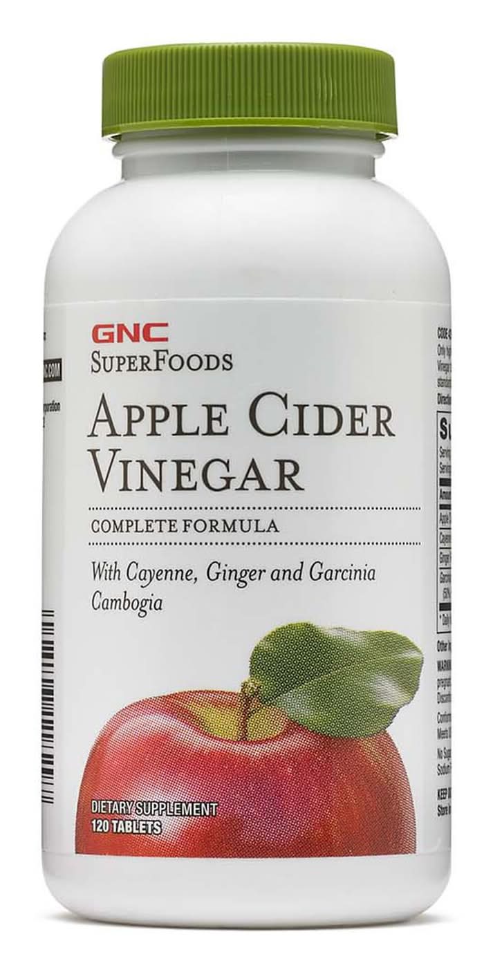 GNC Super Foods Apple Cider Vinegar Dietary Supplement Tablets (120 ct)