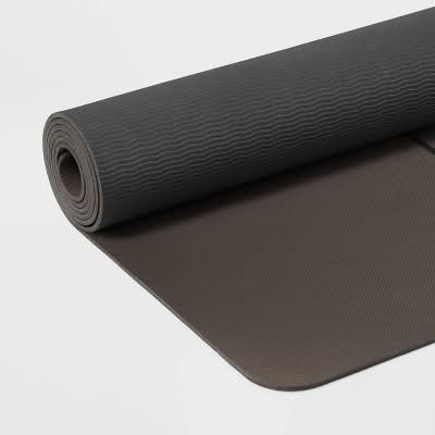 All In Motion Yoga Mat Tpe, 5 mm, Brown