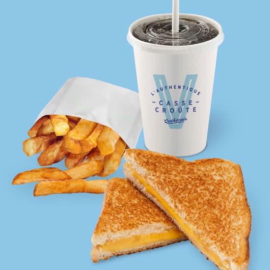 Trio écono - sandwich au fromage fondant / Value combo – Grilled cheese sandwich / Trio écono - sandwich au fromage fondant