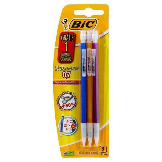 Bic kit lapiseiras shimmers 0,7mm (3 un)