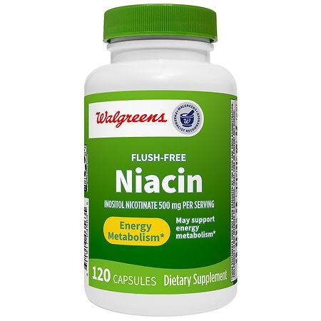 Walgreens Flush-Free Niacin Inositol Nicotinate 500 mg (120 ct)