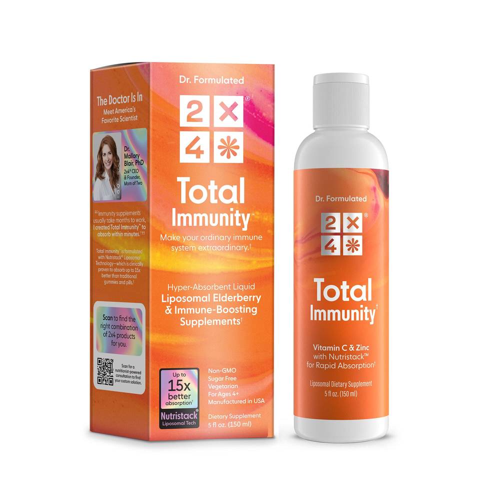 2X4 Total Immunity Vitamin C & Zinc Supplements