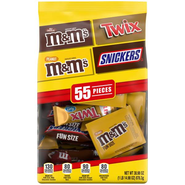 Mars Variety pack Fun Size Chocolates (30.98 oz, 55 ct)