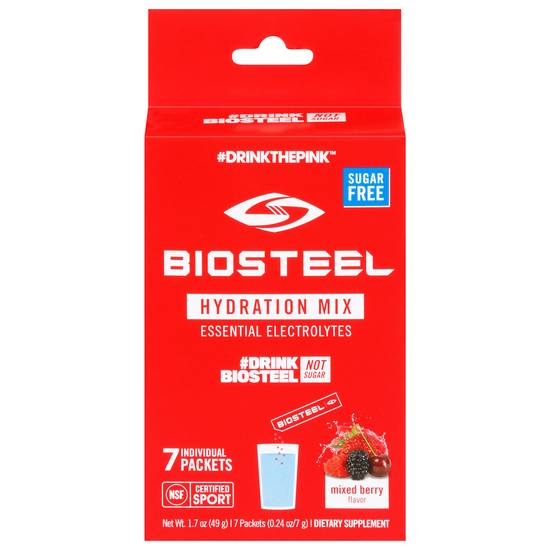 Biosteel Sugar Free Berry Flavor Hydration Mix (7 ct)