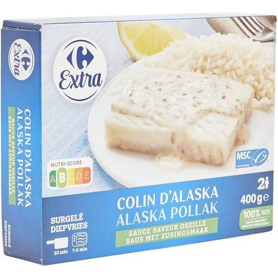 Carrefour Extra - Colin d'alaska (sauce oseille)