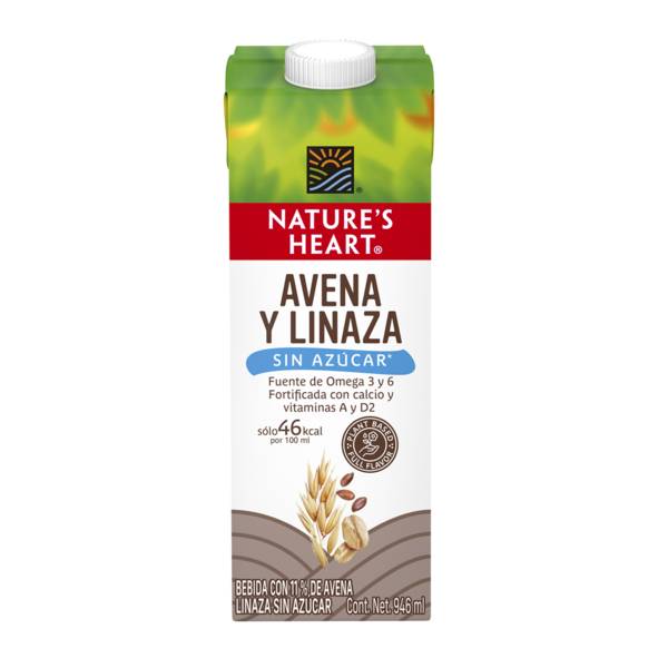 Nature's Heart · Bebida vegetal con avena y linaza (946 ml)