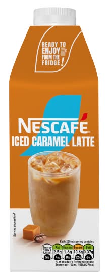 Nescafé Iced Caramel Latte, Latte Multiserve (750ml)