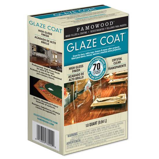 Famowood Glaze Coat Epoxy Coating Quart Clear