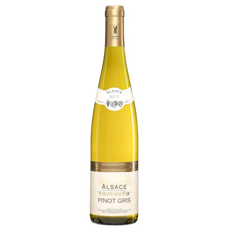 Vin blanc d'alsace pinot gris, 2017 (750ml)