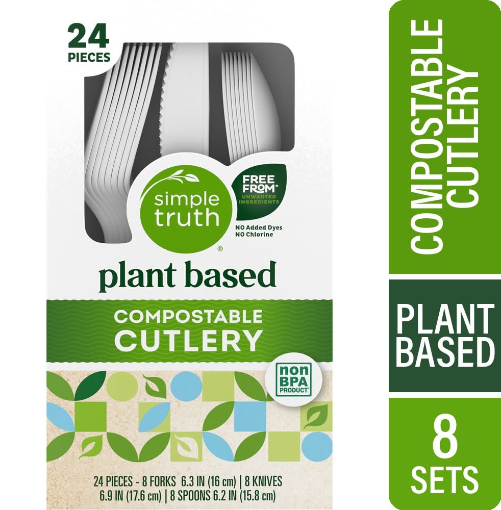 Simple Truth Plant Based Compostable Cutlery (24 ct)
