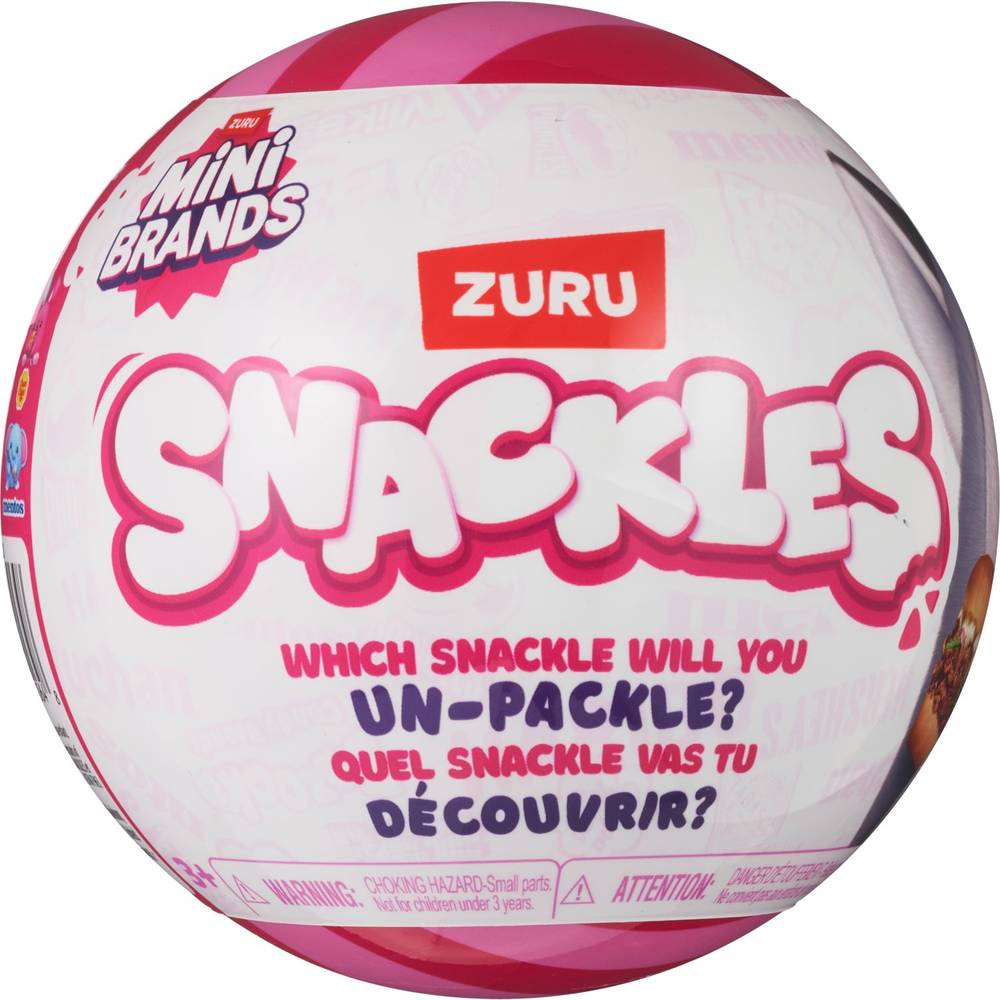 ZURU Snackles Plush, Assorted Mystery Capsule, 5.5 in