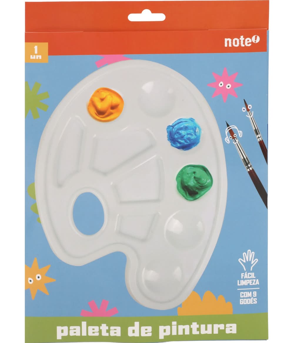 Paleta Pintura Plast Com 9 Godes Note!