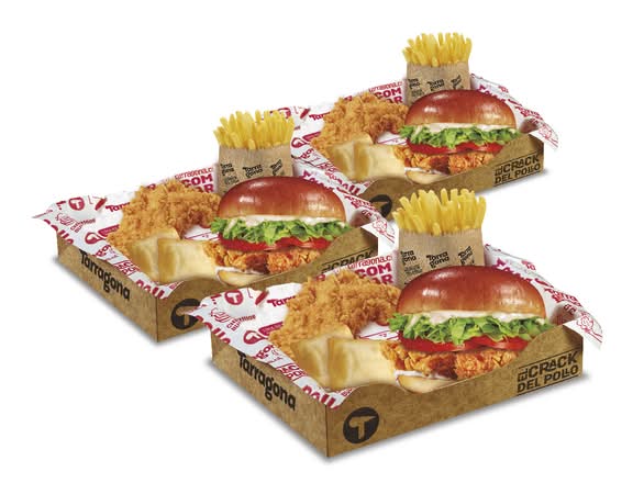Trio box sandwich