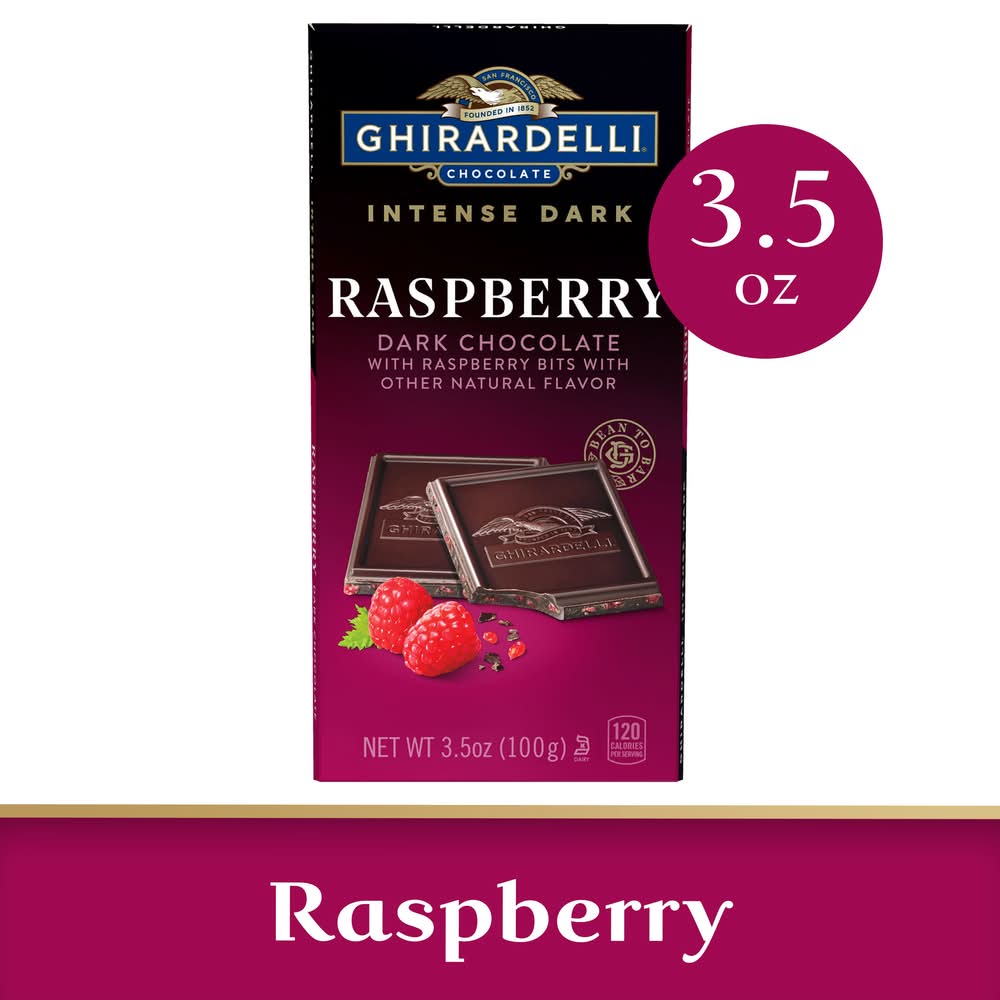 Ghirardelli Intense Dark Raspberry Radiance Dark Chocolate (3.5 oz)