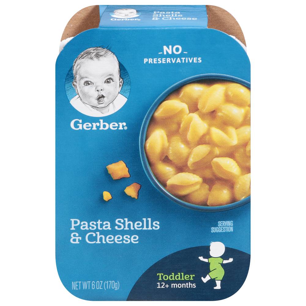 Gerber Mealtime For Toddler Pasta Shells & Cheese (6 oz)